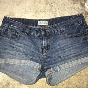 Denim shorts